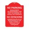 Signmission No Parking Management Not Responsible for Theft or Damage to Vehicle or Contents, RW-1824-23709 A-DES-RW-1824-23709 - alternate 1